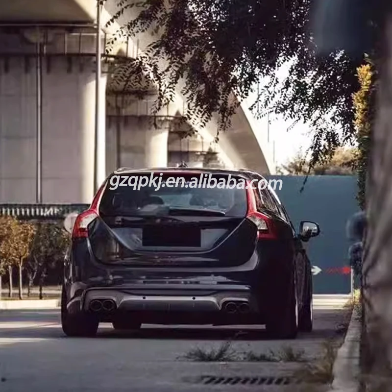 Sport Version Rear Bumper Lip Diffuser Rear Spoiler for 2014-2019 Volvo V60/S60L Body Kit