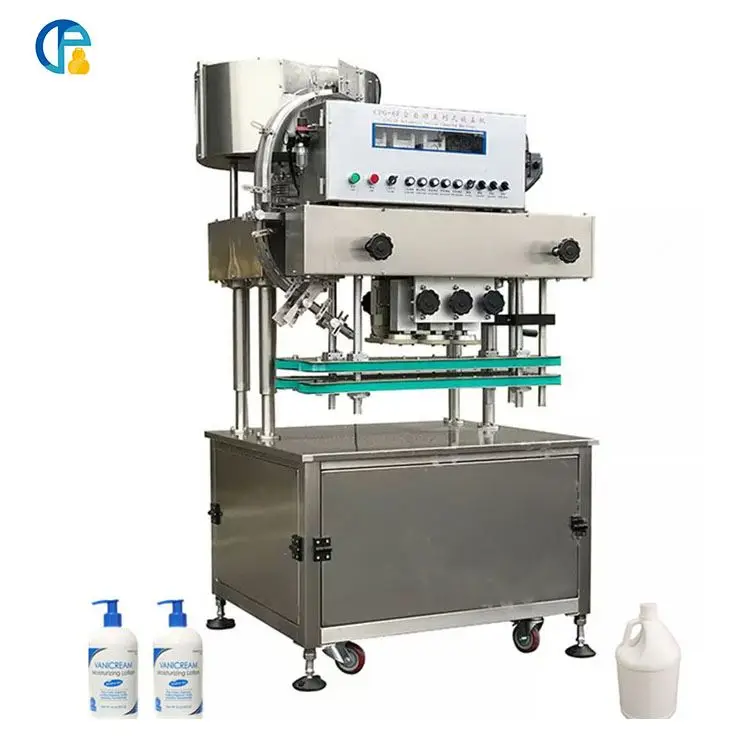 Automatic Linear Six Wheel Sealing Bottle Sprayer Capping Machine