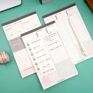 2026 New Trend Large A3/A4/A5 Weekly Daily Planner Pad Custom Design Personalized Printing PU Fabric Desk Calendar Planner