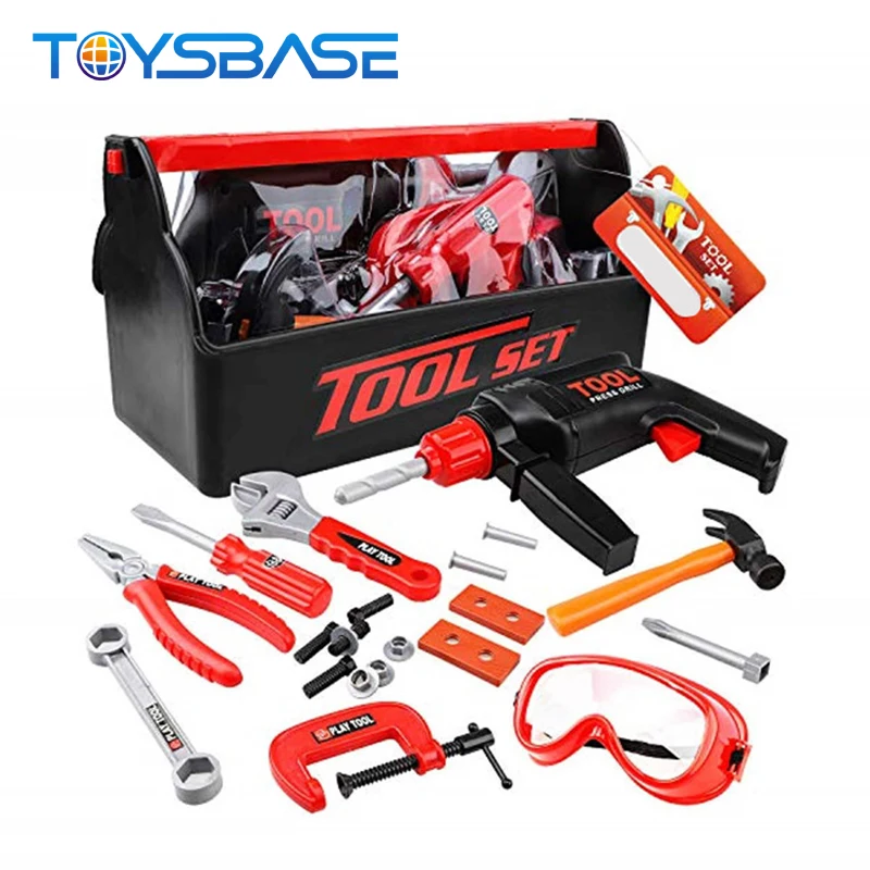 Набор инструментов для ролевых игр, электрическая дрель, отвертка, набор инструментов для мальчиков, детские игрушки