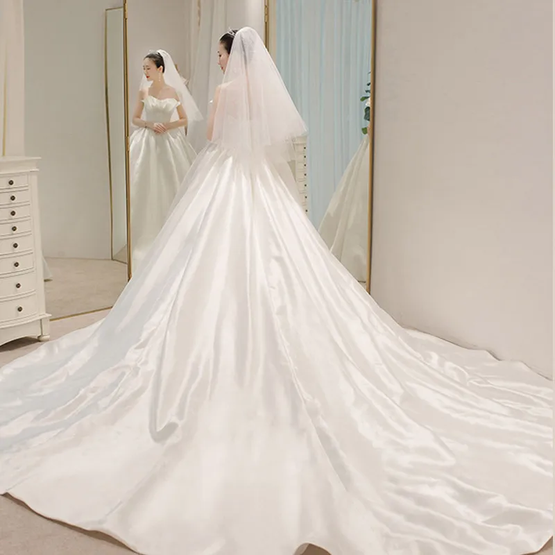 duchess satin wedding dress