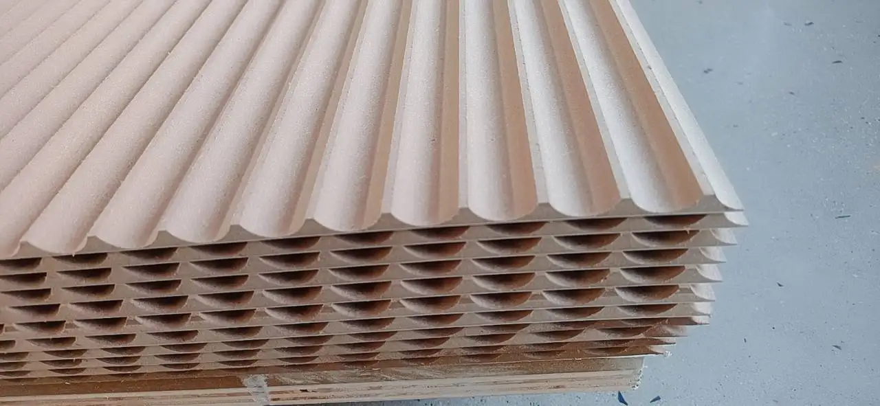 Curved/fluted MDF Panels - Durable & Stylish Building Materials