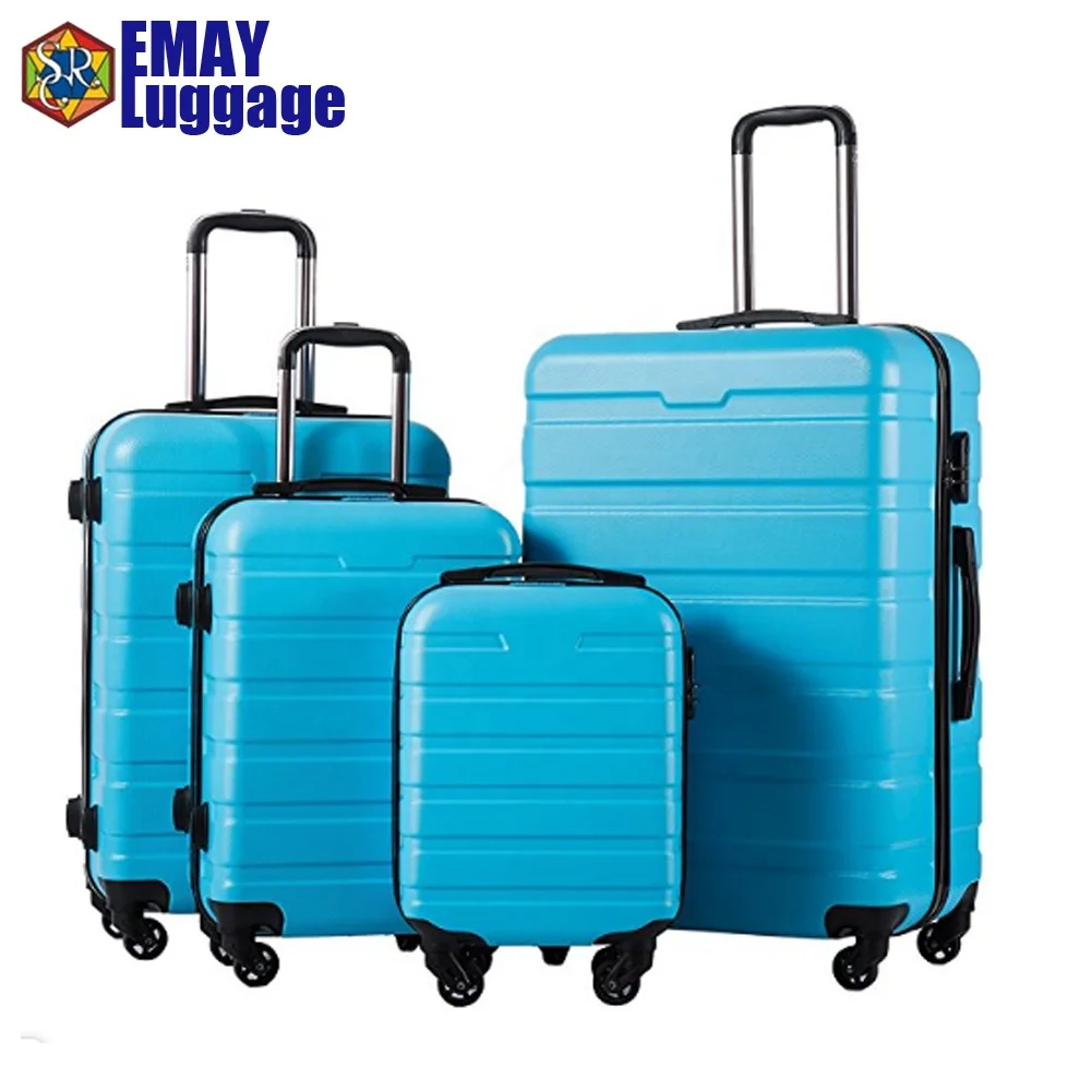 Amazon Hot Sale Hard Travel Trolley Luggage Suitcases Set 3 Pcs - Buy Suitcases Set 3 Pcs,Abs Suitcase,Trolley Luggage Product on Alibaba.com
