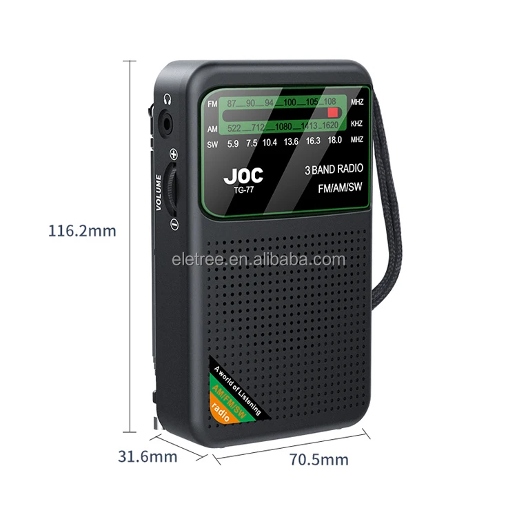 GE AM/FMラジオ MODEL 7-410Q Joc Tg-77 ミニポケットDC充電式AM FM SWラジオ（イヤホンジャック付き