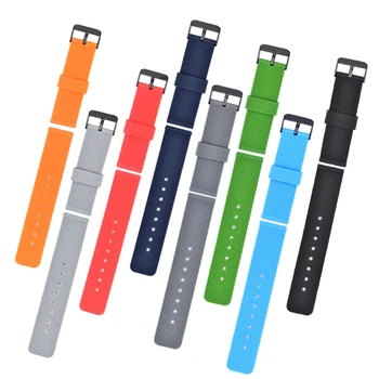 22mm Multi Color Fashionable Clasp Silicone Watch Strap for Smart Watch Smart Bracelet  with Quick Release