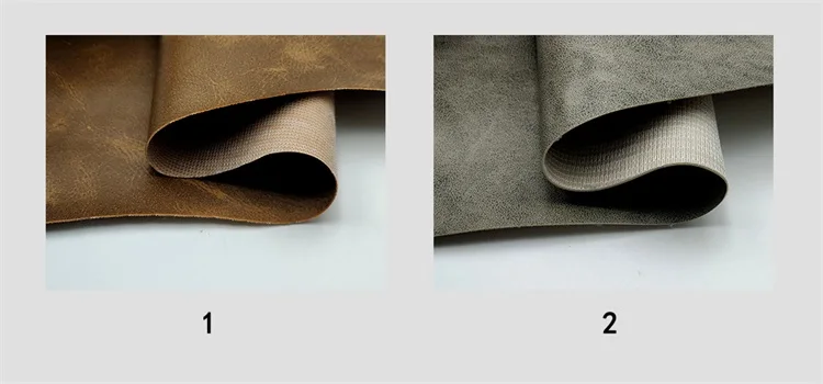 0.6mm Thickness 54/55" Width PVC Leather Faux Leather Fabric with 140cm Width for Multi-Application
