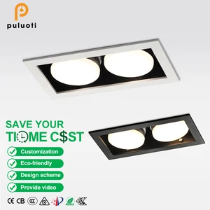 PULUOTI GX53 LED Recessed Downlight 14W AC85-265V 1050LM 110 Degrees 3000K/4000K/6000K Light Modern Design for Living Room