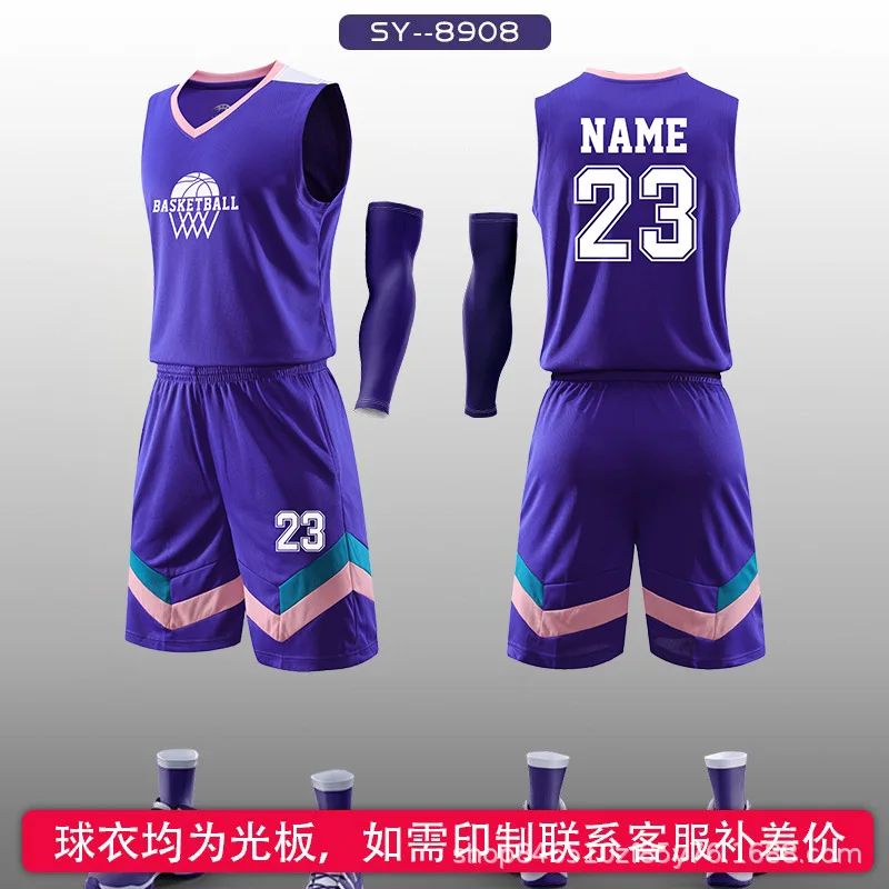 Оптовая продажа пустые баскетбольные униформы дешевые дизайнерские из полиэстера быстросохнущие принимаются заказы на печать логотипа