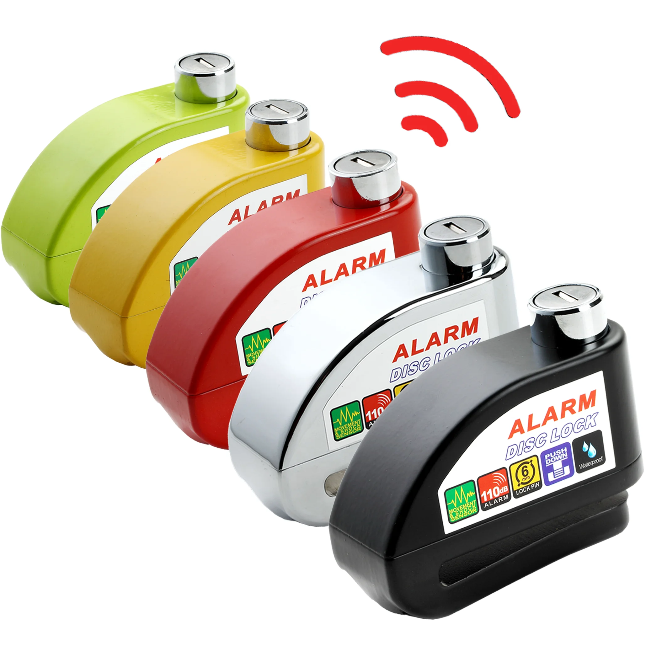 DF Alarm Disc Brake Lock Motorcycle Alarm Bike Anti Theft Lock Security Bicycle Disc Lock Alarm