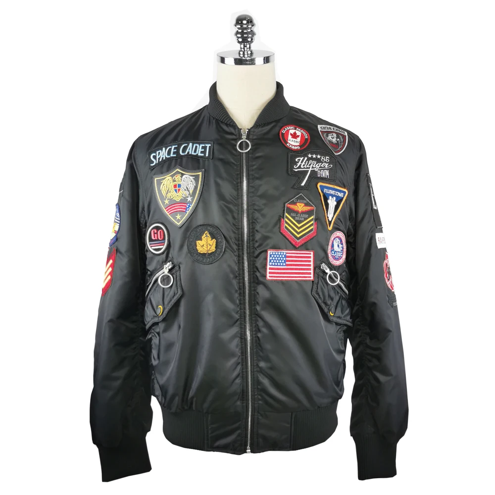 Custom College Jacket Embroidered Satin 