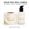 Gold Foil Roll Cosmetic Labels