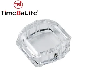 Custom 360° Transparent Watch Case - Full Crystal Glass Watch Case Set. OEM/ODM Watch Components Manufacturer Based on Drawings