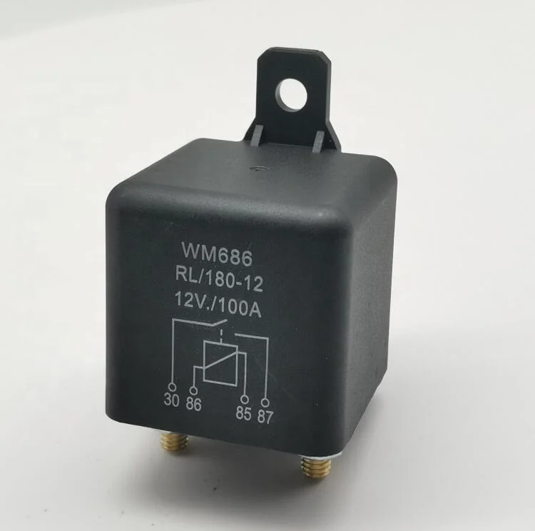 Durite 12V 100A 4-Pin Normally Open Relay – M6 Terminals, 0-727-10 Equiv (160477)