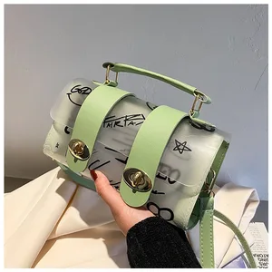 Minissimi Low MOQ Pu Daily Use Soft Trendy Veske Letter Designer Fashion Women's Sling Bag Crossbody Bag