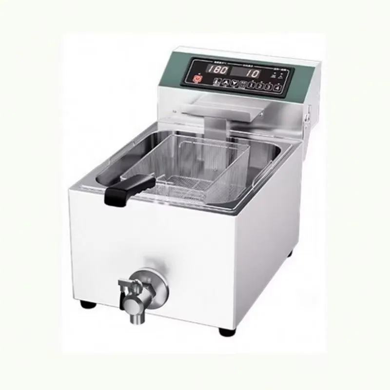 電気フライヤー 6L×2層 業務用電気フライヤー 6L+6L 2槽2バスケット ホテル・レストラン向け