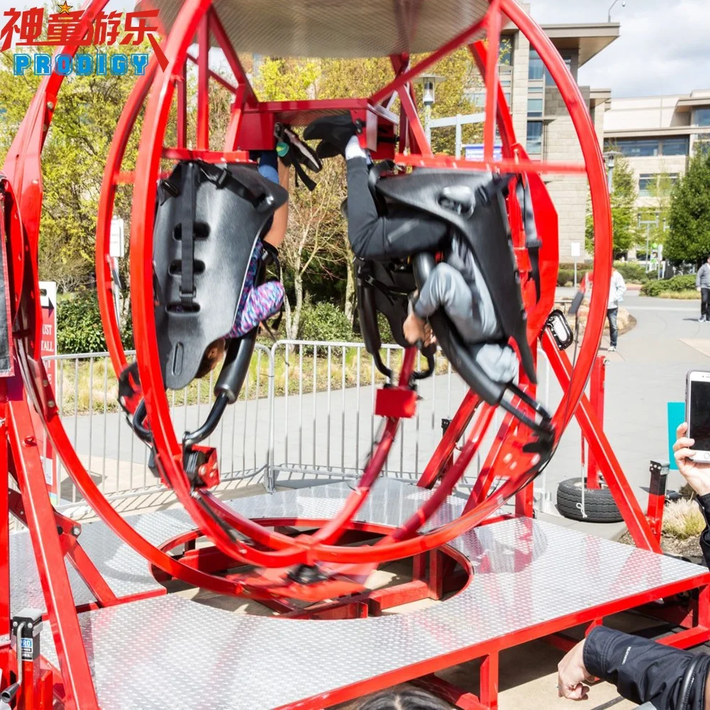 Amusement Park Playground Equipment 3d Human Gyroscope Electric Space ...