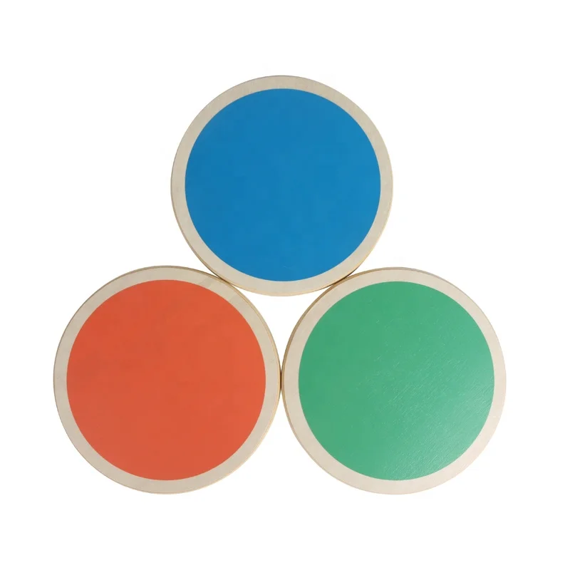 Customize Bright Colored Wooden Balanced Stepping Stone Kids Stepping Stones with 6 Colors for Indoor and Outdoor Toy