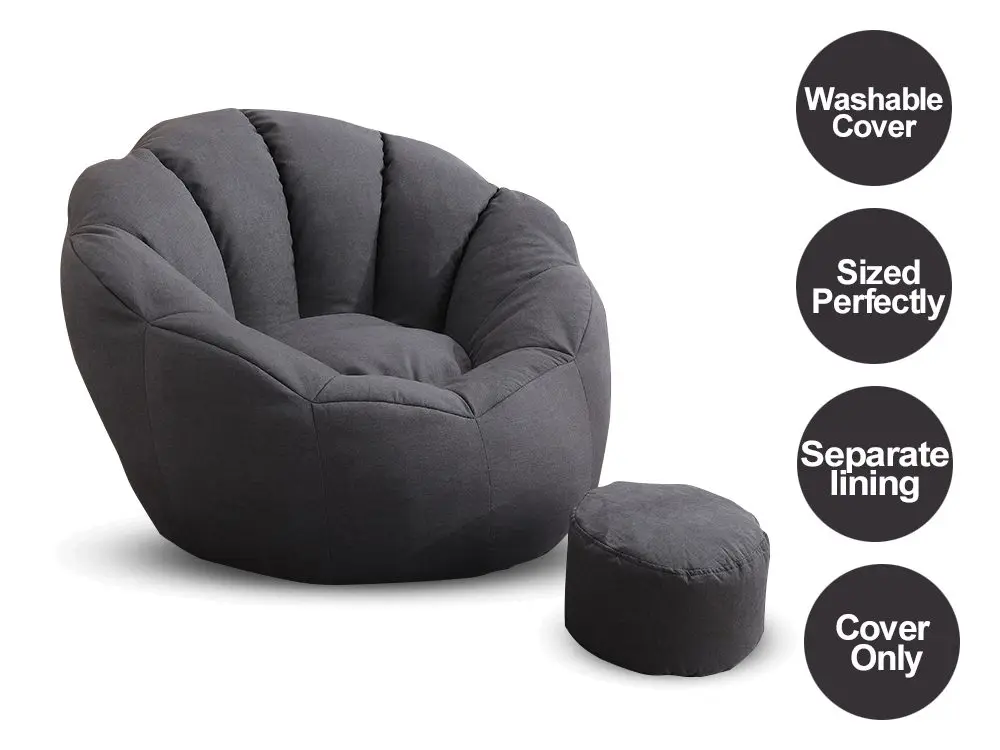 Lazy Boy Flower Shape Bean Bag Cover Bean Bags Supplier