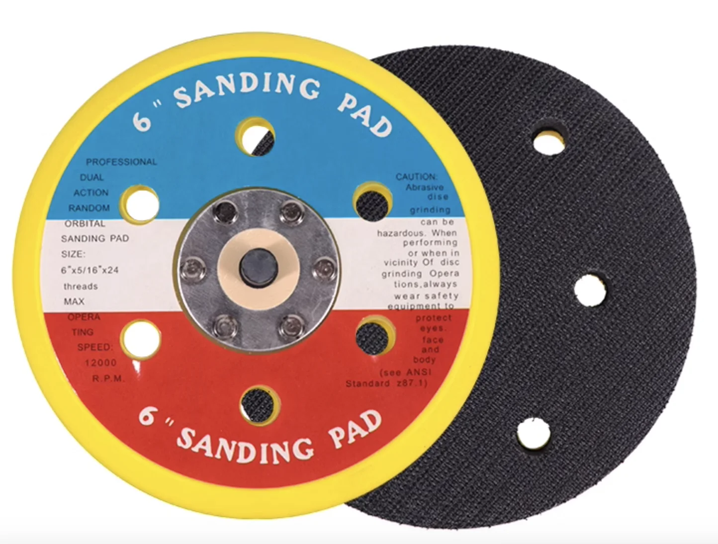 High Quality 5-inch Hook and Loop PU Backing Pad Customizable OEM Sanding Disc Polishing Buffing Pads