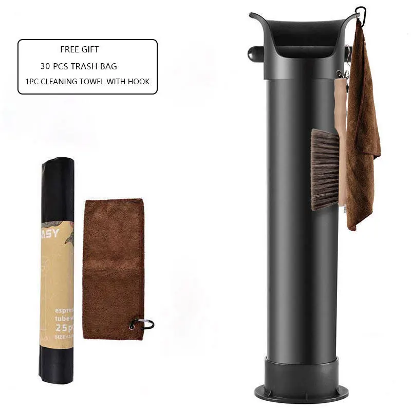 Commercial Abs Plastic Coffee Grounds Bucket Containers Standing Knock Box Floor Drawer Tools Dump Bin Espresso