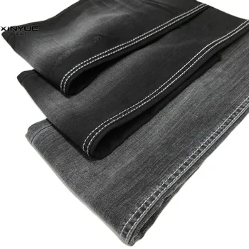 7oz premium stretch denim fabric wholesale rolls of indigo denim jean fabrics
