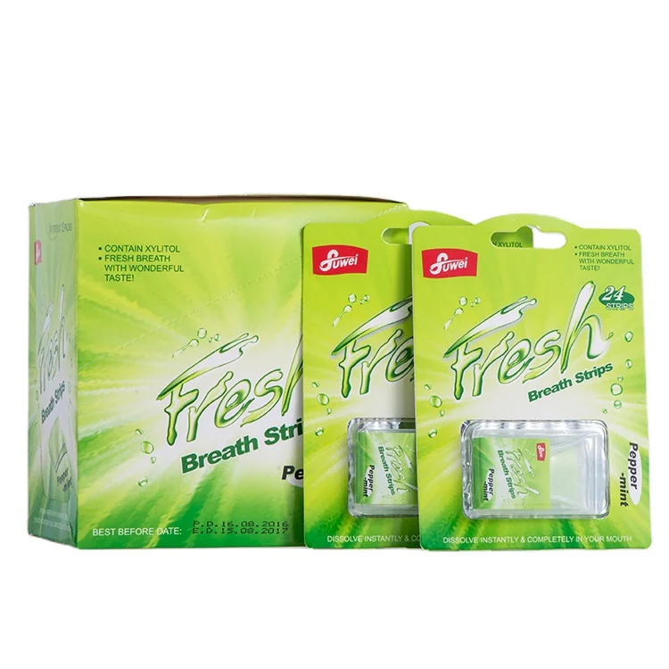 Sugar free oral fresh breath mint strips candy free breath mints