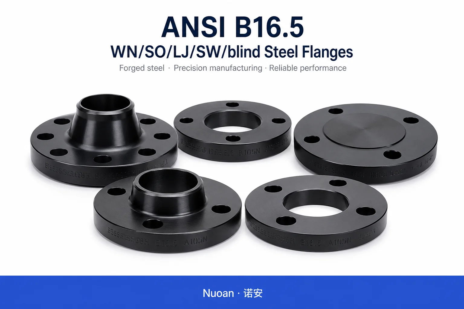 WN SO LJ SW 盲板法兰 ANSI B16.5 B16.47 螺纹 ASME A105 150LBS A182 F304