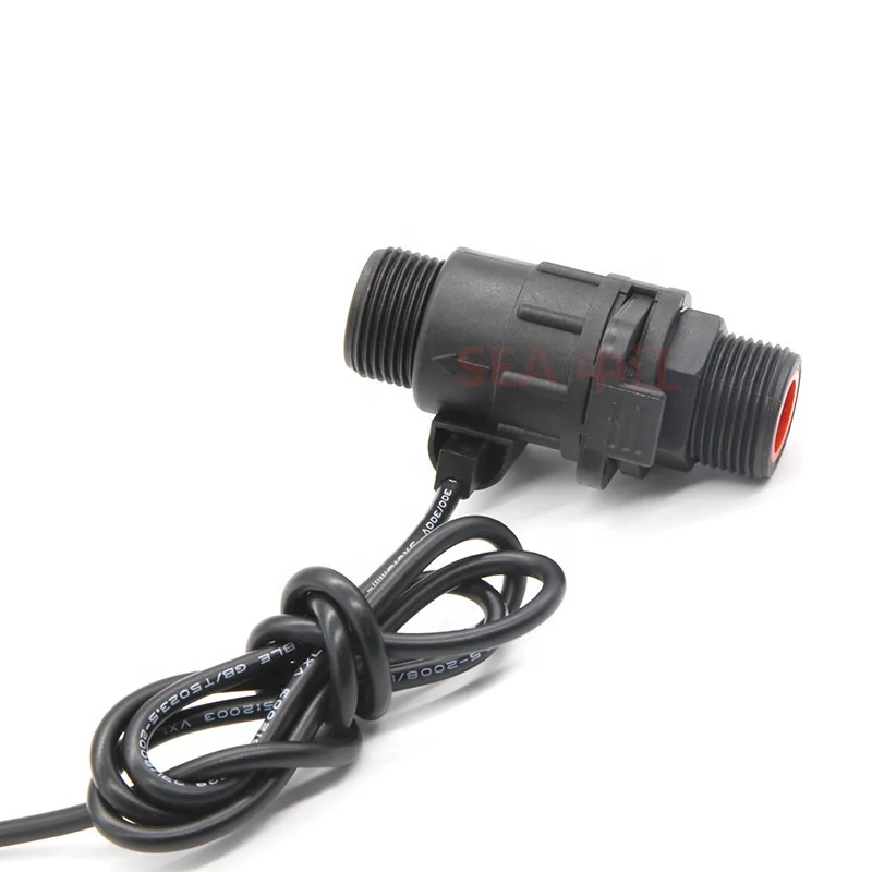 Detachable ZJMAZ-20 3/4'' DN20 Water Sensor 1-40L/min Nylon Inlet Thread Hall Effect Control OEM Supported DC3.5-24V NPN Pulse