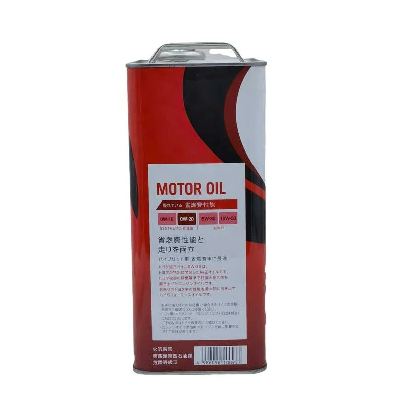Toyota Fully Synthetic Car Engine Lubricant 0w20 4 Liters Iron Drum Oil