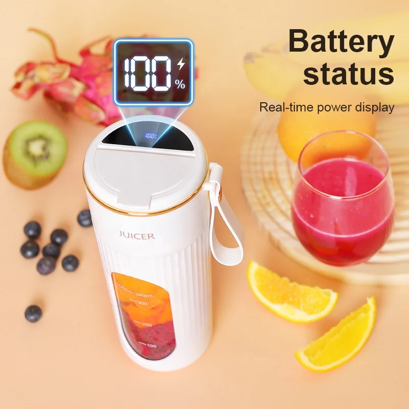 New Electric Juicer Home Small Fruit Juicing Cup Mini Portable Usb Charging Juice Machine Auxiliary Food Cooking Machine 5