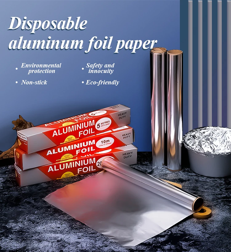 Heavy Duty Kitchen Aluminum Foil Roll Paper Pack Aluminum Foil