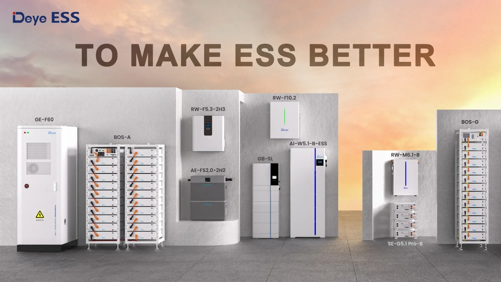 Deye Rechargeable Energy Storage System Cabinet 60Kwh 360Kwh 600Kwh ...