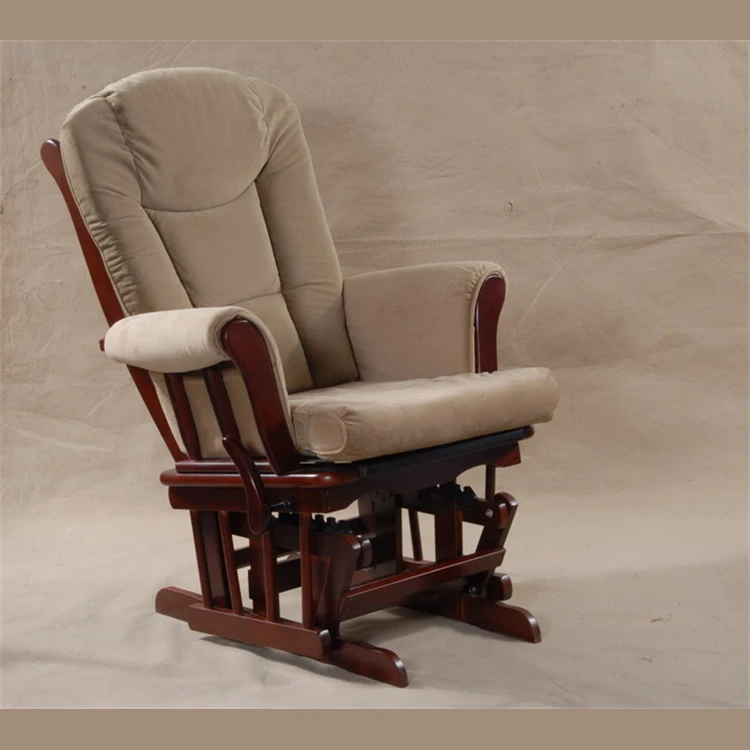 Incredibly Smooth Quiet Gliding Baby Nursery Relax Rocker Rocking Chair Glider and Ottoman Set