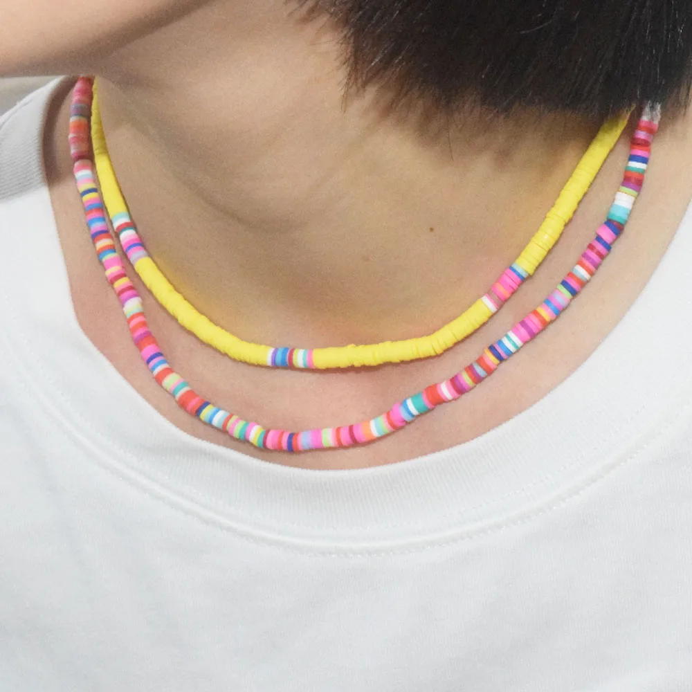 Jade Pendant Zocare Natural Gemstone Beaded Necklace - Colorful Surfer Beach Choker For Women Natural Stone Surfer Beach Choker Colorful Women Jewelry