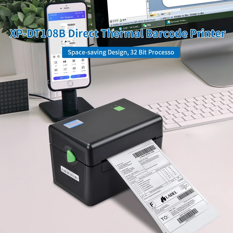 Xprinter Xp Dt B High Performance Waybill Printer Machine Wifi Android Care Label Printer