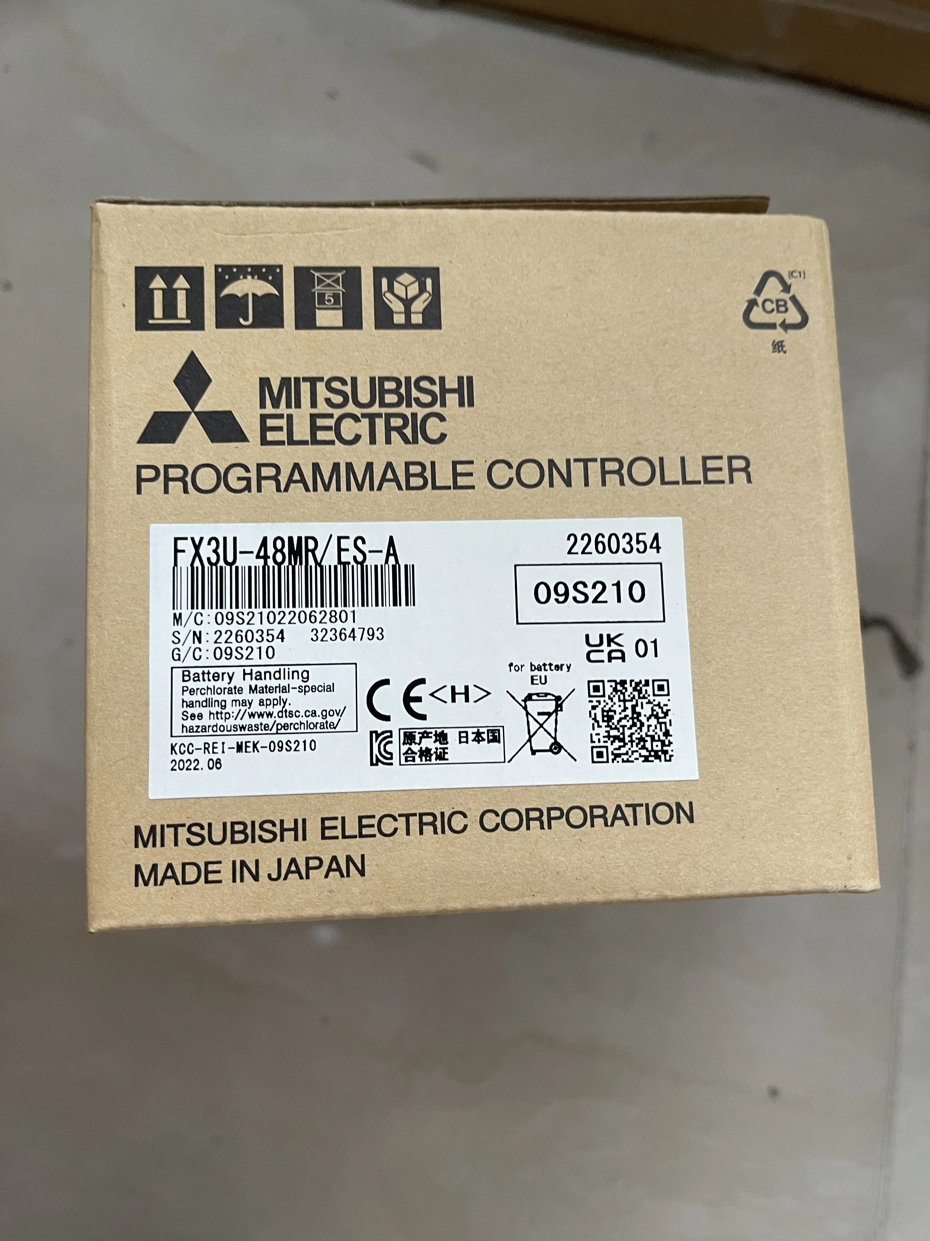Mitsubishi Programmable Controller FX3U-48MR/ES-A