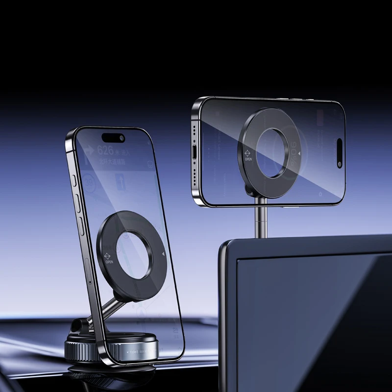 Upgrade Vacuum Magnetic Phone Stand, Portable Multifunctional Car Phone