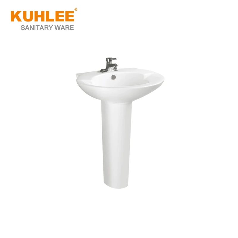 Cheap Price Toilet Pedestal Basin Ceramic Sanitary Ware Suites Bathroom Washdown Toilet Set For Wholesaler
