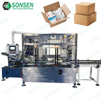 SONSEN Industrial Vertical Unboxing Boxing Sealing and Packaging Line Fully Automatic Packaging Machine Box Paper Box