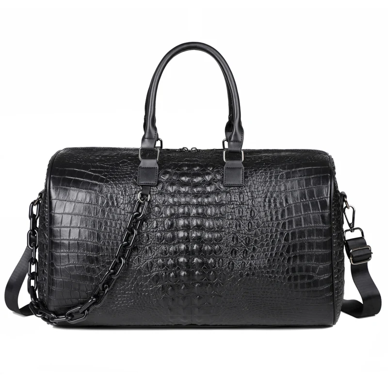 Hot Fashion Waterproof PU Leather Unisex Duffel Bag with Zipper Closure Large Capacity for Daily Use & Weekend Travel