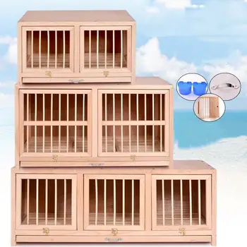 All Seasons Bird accessories Modular Wooden Birds House Racing Pigeon Cage Lofts Breeding Pigeons Cage