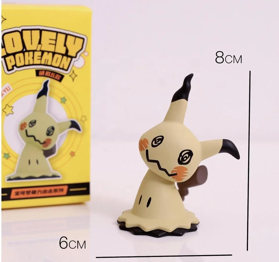Kawaii Pokemoned Mini PVC Anime Figures Mystery Box Toys Pikachu Children's Christmas Toy Gift Blind Box Display for Kids