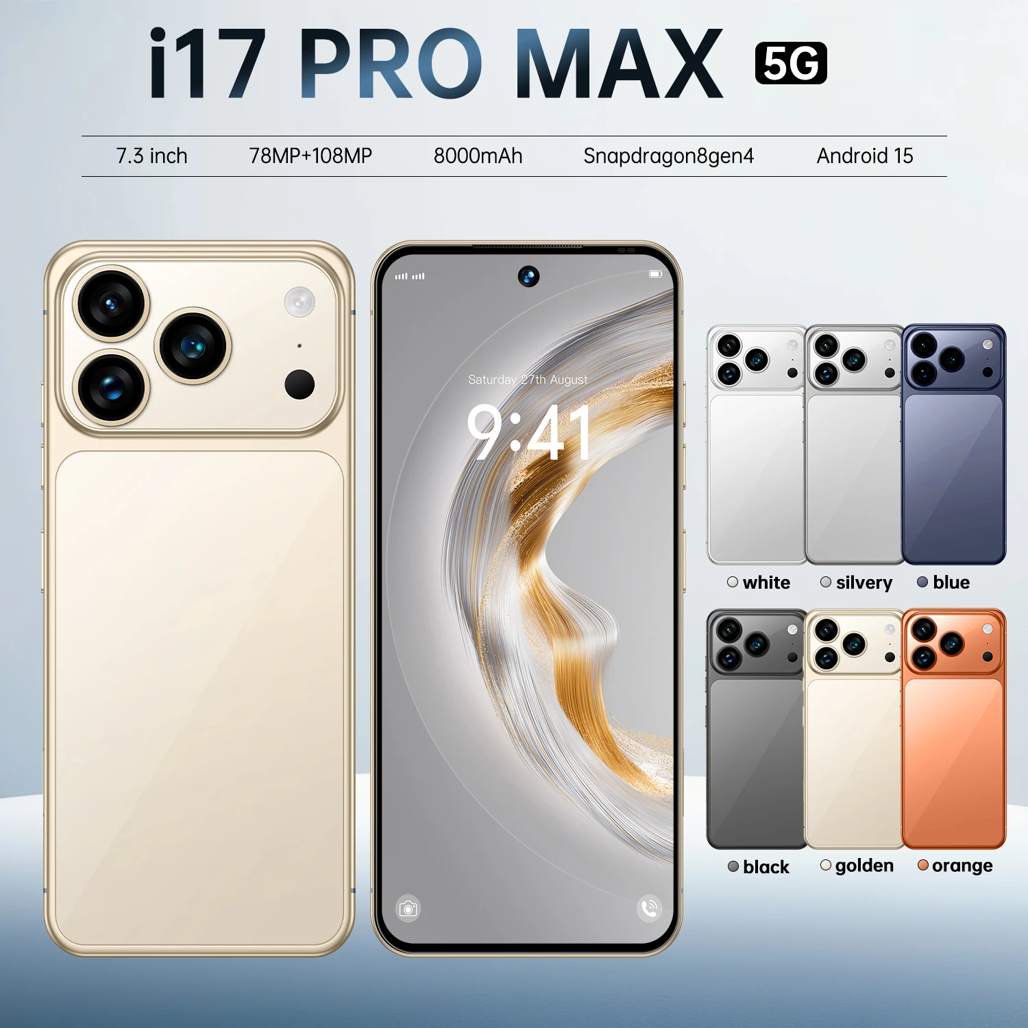 I17 Pro Max - Flagship Phone with 5G, 12GB RAM, 512GB Storage