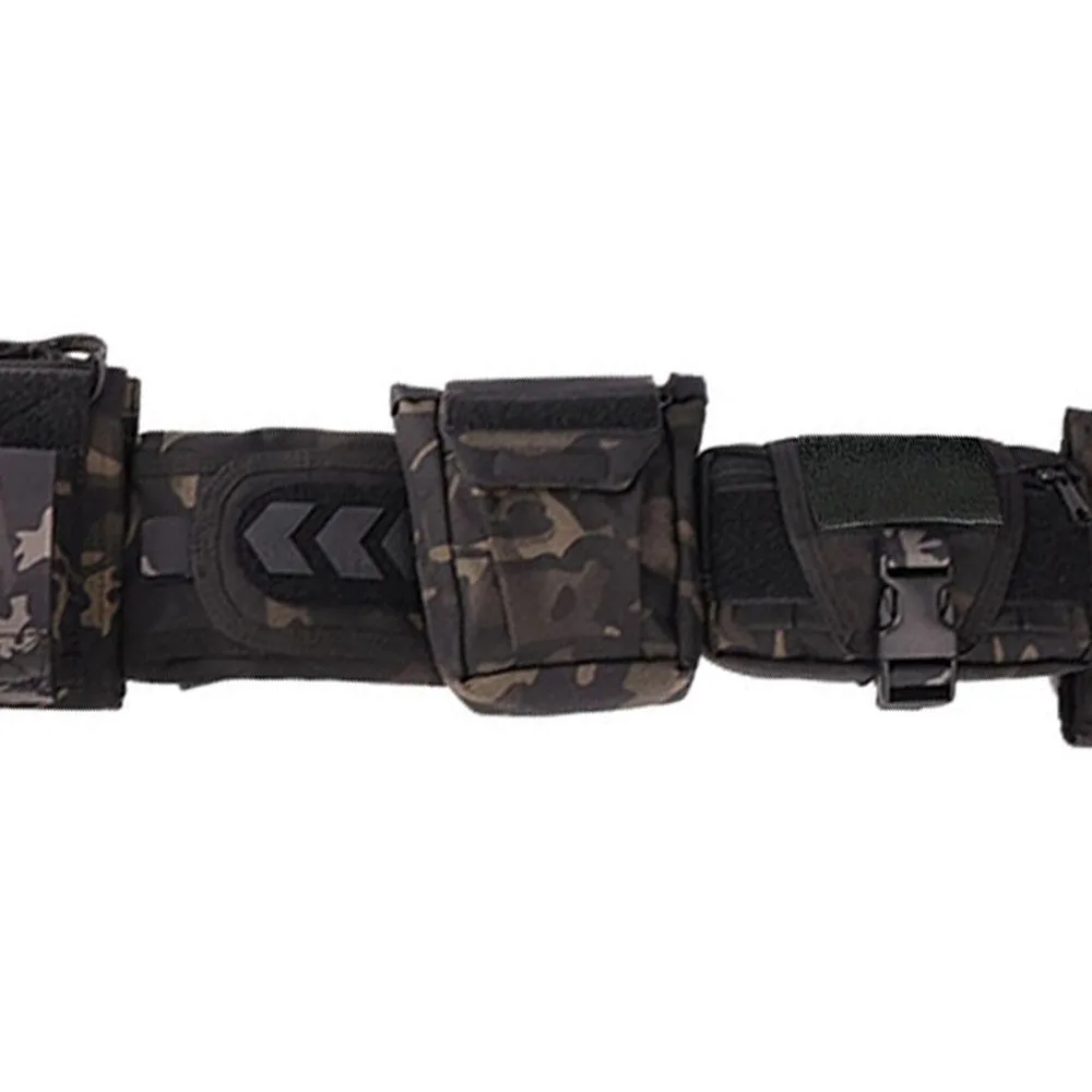 Training Multifunctional Outdoor Tactical Heavy Duty Modular Equipment Belts High Duty Mountaineering Utility Belt with Pouches