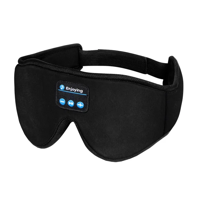 Sleep Headphones Bluetooth 5.0 Wireless Eye Mask Sleeping Headphones Sleepers Adjustable Ultra Thin Stereo Earphone