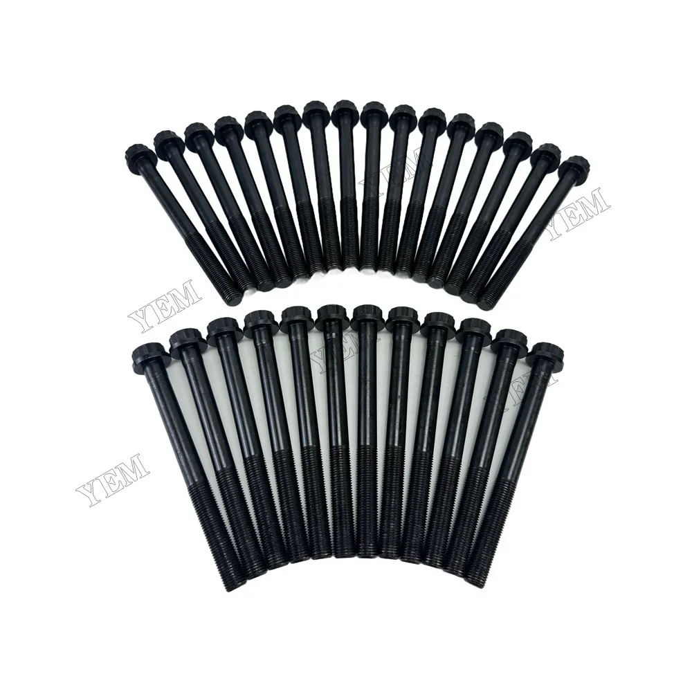 Cylinder Head Screw Fit for Doosan Develon DE12TI Engine Parts 2