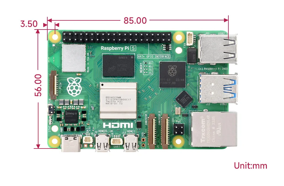 In Stock Original Raspberry Pi 5 4gb/8gb Ram Bcm2712 Processor 2.4ghz ...