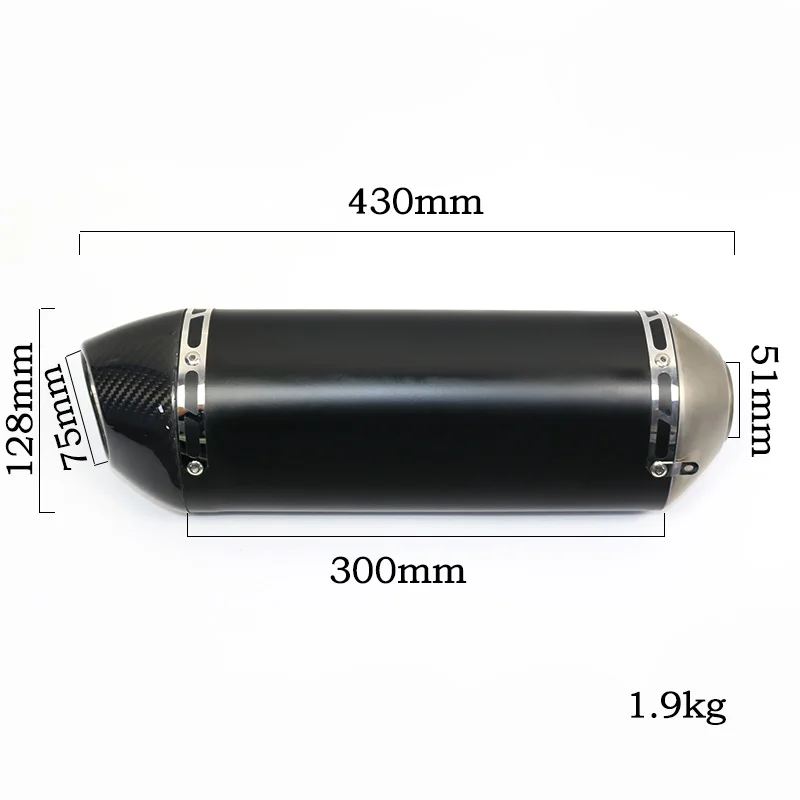 Yoshimura 47 Exhaust Pipe System Yoshimura R77 Race Modified Muffler Slip-On Exhaust for Kawasaki ZX14R 2012-2021