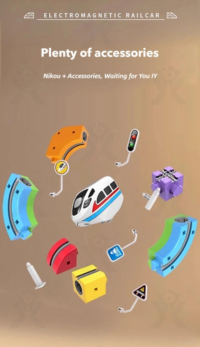 成基魔术轨道玩具汽车积木卡通彩色电池操作玩具火车多轨