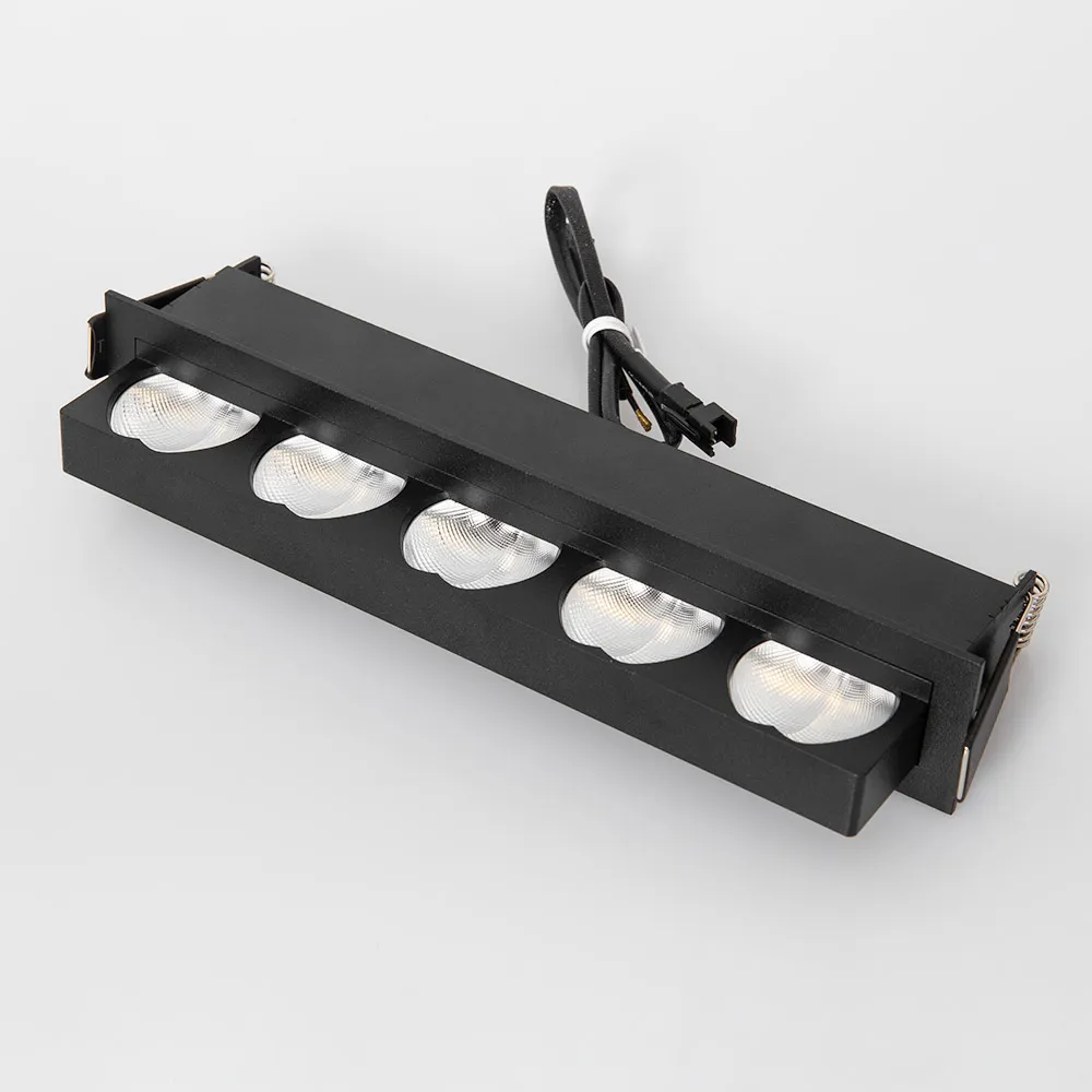 High Quality Led Light Ceiling Hotel Recessed 10W Linear Downlight Low UGR Recessed Led Wall Washer Downlight